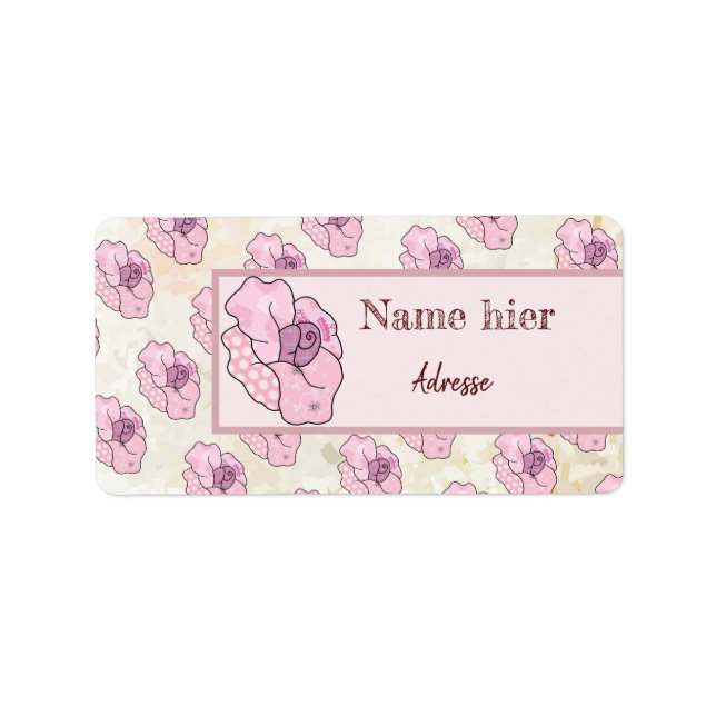 bunte Ro Adressaufkleber Adressetikett (Framsidan)