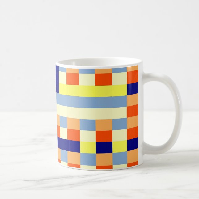 Bunte Würfel Kaffemugg (Höger)