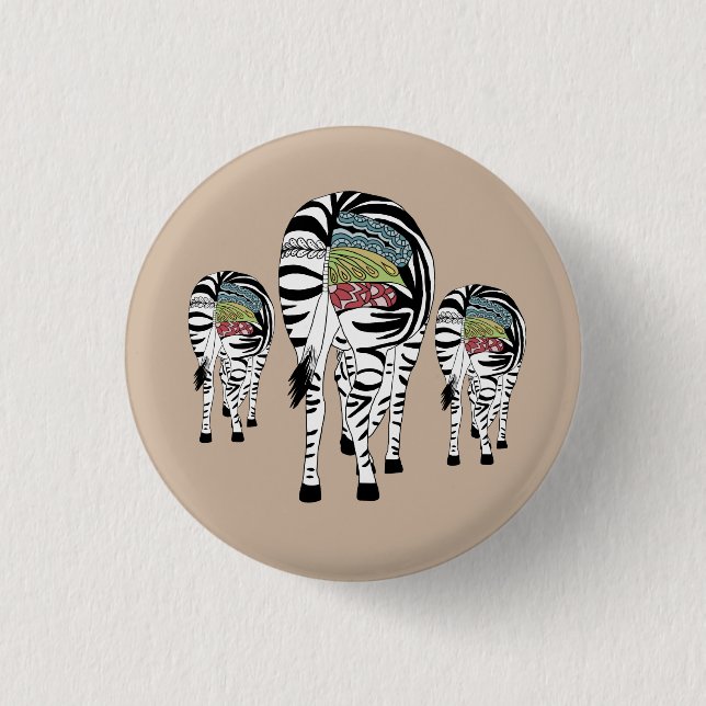 bunte Zebras Knapp (Framsida)
