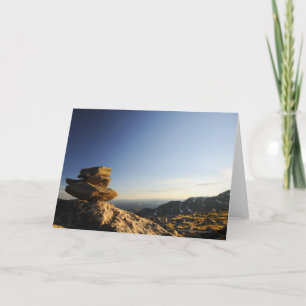 Bunten av wishen vaggar att balansera på en större kort