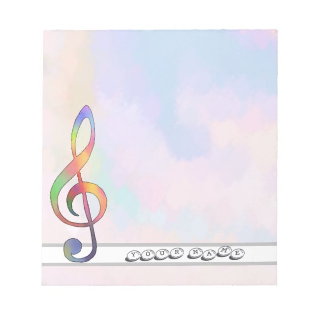 bunter Notenschlüssel Anteckningsblock (Framsida)