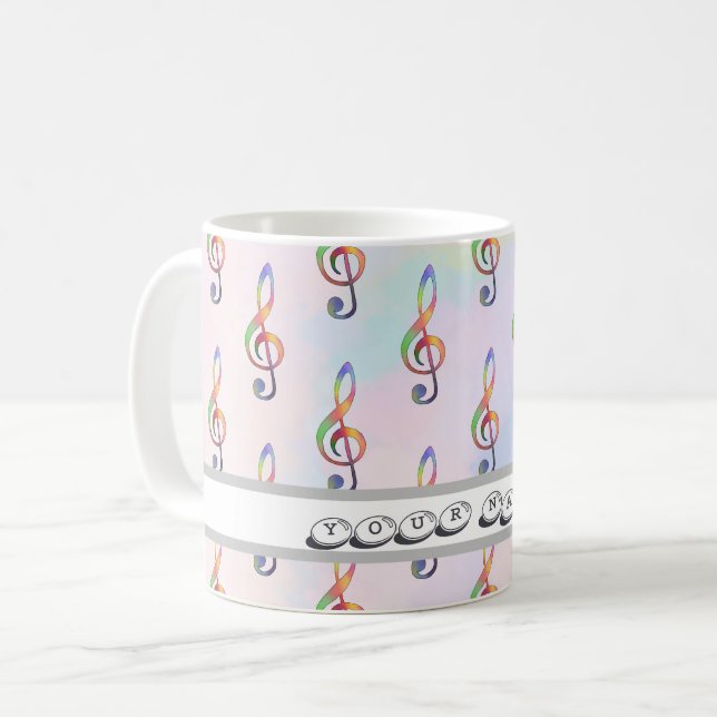 bunter Notenschlüssel   Kaffemugg (Framsida vänster)