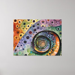 buntes Kissen Canvastryck