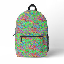 Buntes Muster mit kubistischen Motiven