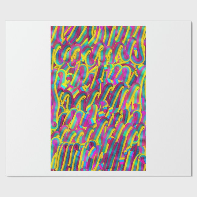 Buntes Papier Presentpapper (Platt)
