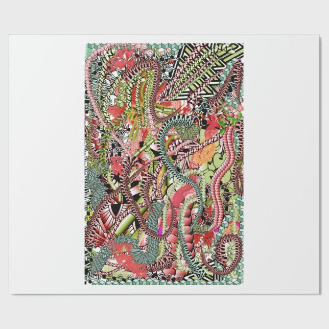 Buntes Papier Presentpapper (Platt)