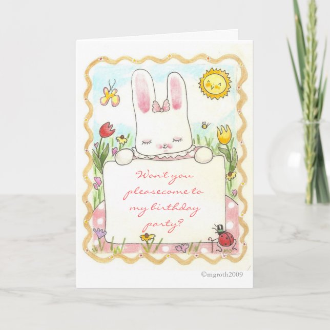 buntfödelsedagsinbjudan inbjudan (Framsida)