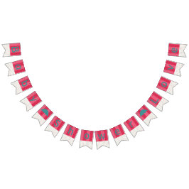 Bunting Baby Shower "Umbrella Watermelon" Vimplar