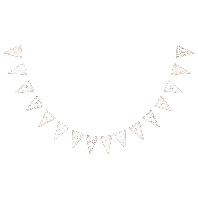 Bunting Banner - Välkommen Baby Vimplar (Alla)