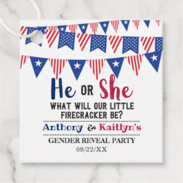 Bunting Flaggor 4:e juli-Genderna i Party Gåvor Etiketter