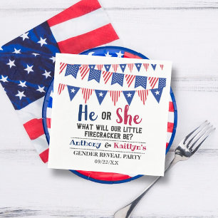 Bunting Flaggor 4:e juli-Genderna i Party Pappersservett