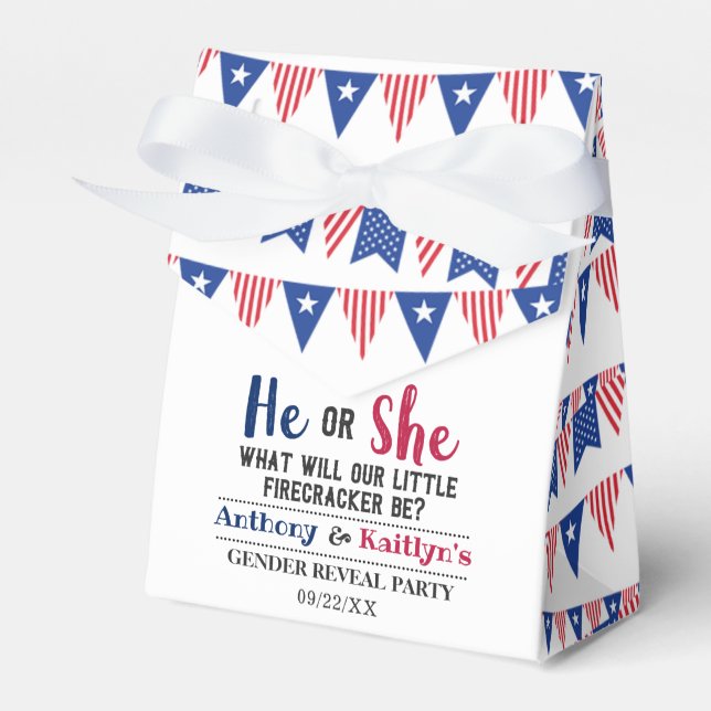 Bunting Flaggor 4:e juli-Genderna i Party Presentaskar (Framsidan Sidan)