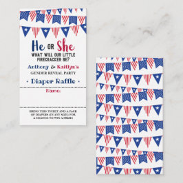 Bunting Flaggor 4:e juli-Genderna i Party Tilläggskort