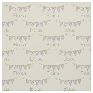 Bunting flaggor teckning personlig namn tyg