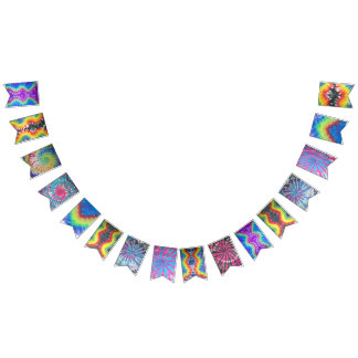 Bunting för Tiefärgparty Vimplar