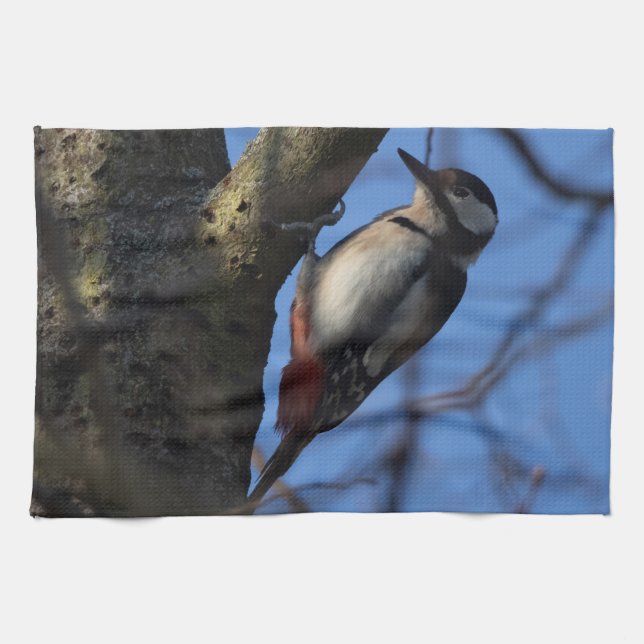 Buntspecht Kökshandduk (Horisontell)