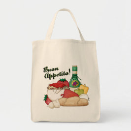 Buon Appetito Canvas Tote Bag Tygkasse