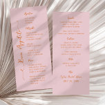 Buon Appetito Handwritten Pink Italian Menu Meny<br><div class="desc">Buon Appetito Handwritten Pink Italian Menu</div>