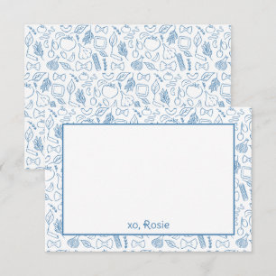 Buon Appetito Pasta Personal Stationery eller Tack Kort