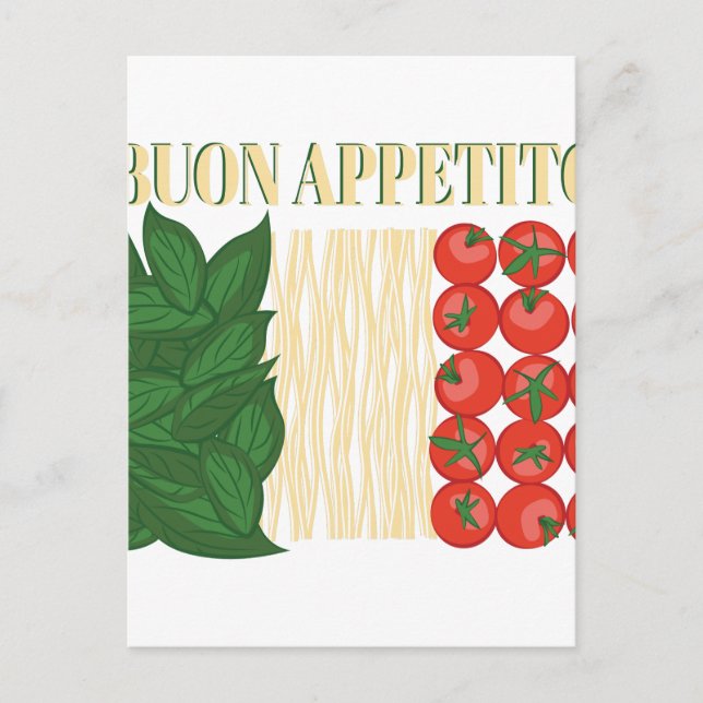 Buon Appetito Vykort (Framsida)
