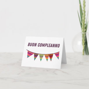 Buon complanno, italienska grattis på födelsedagen kort