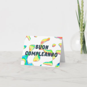 Buon complanno, italienska grattis på födelsedagen kort