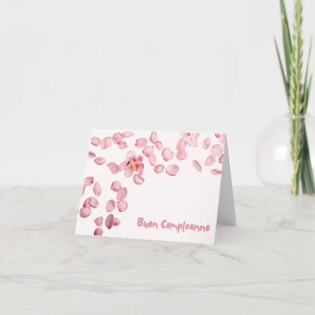 Buon complanno, italienska Grattis på födelsedagen Kort (Framsida)