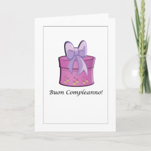 Buon Compleanno - grattis på födelsedagen i Kort