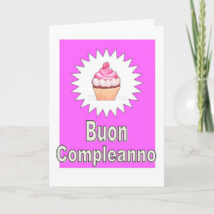Buon Compleanno - grattis på födelsedagen i Kort