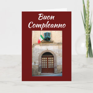 "BUON COMPLEANNO" **** ITALIAN*** BIRTHDAG KORT