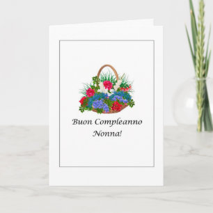 Buon Compleanno Nonna - italienska Kort