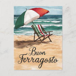 Buon ferragosto italian Firande Day Helg Vykort