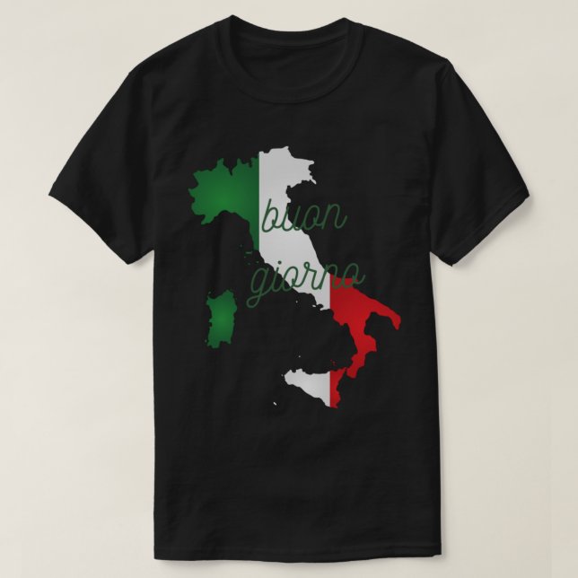 Buon giorno italian bra morgonitalian fraser. t shirt (Design framsida)