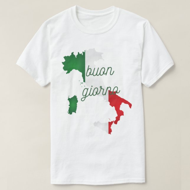 Buon giorno italian bra morgonitalian fraser. t shirt (Design framsida)