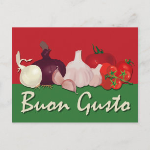 Buon Gusto Recipe-kort Vykort
