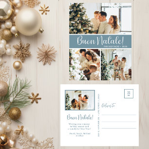 Buon Natale 4 Photo Helg Vykort