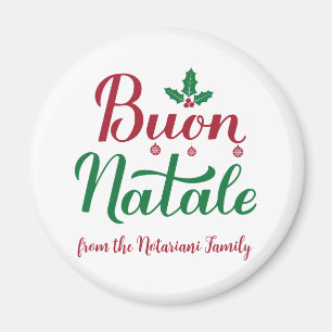 Buon Natale Anpassningsbar Italienska julen Magnet