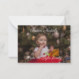 Buon natale anteckningskort