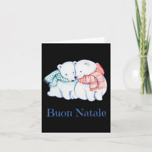 Buon Natale Bears God jul Bra jul Kort