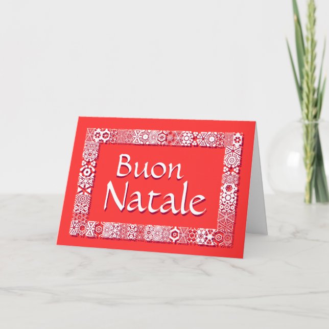 Buon Natale Biglietto Di Auguri - Saluto i carta Helgkort (Framsida)