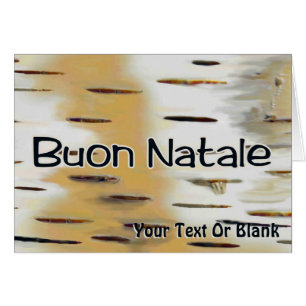 Buon Natale - Birchbark Hälsningskort
