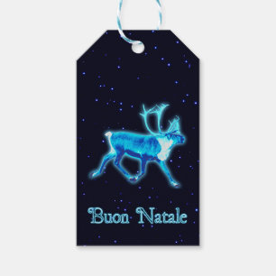 Buon Natale - Blue Västindiou (renare) Presentetikett