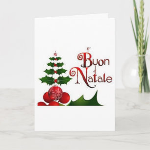 BUON NATALE / BUON ANNO ITALIAN SANTA HELGKORT