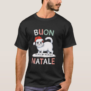 Buon Natale Burmilla Cat-Italien Santa Santa T Shirt