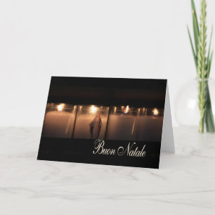 Buon Natale Burning Candles christmas Helgkort