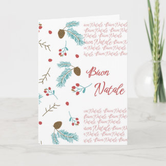 Buon natale christmas card kort