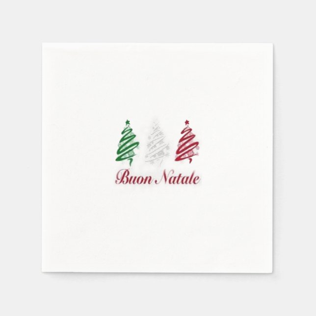 Buon Natale Christmas Napkins Pappersservett (Framsidan)