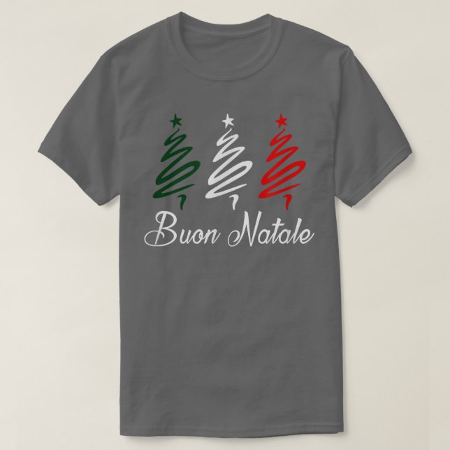 Buon Natale Christmas T  Shirt (Design framsida)