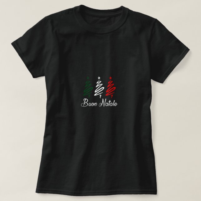 Buon Natale Christmas T Shirt (Design framsida)