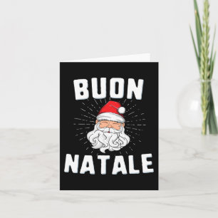 Buon natale christmasitaly italian Santa babbo Kort